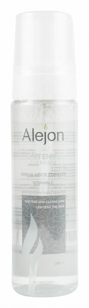 Alejon Whitening & Lightening Foaming Facial Cleanser with Vitamin C for All Skin Types