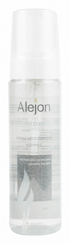 Alejon Whitening & Lightening Foaming Facial Cleanser with Vitamin C for All Skin Types