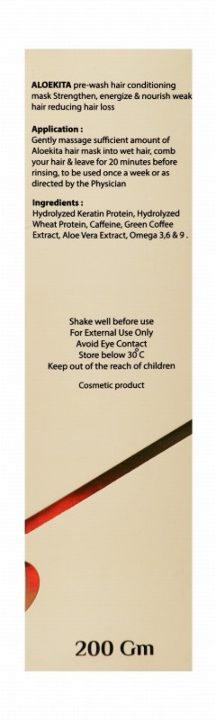 Aloekita Pre-Wash Hair Conditioning Mask with Omega 3,6 & 9