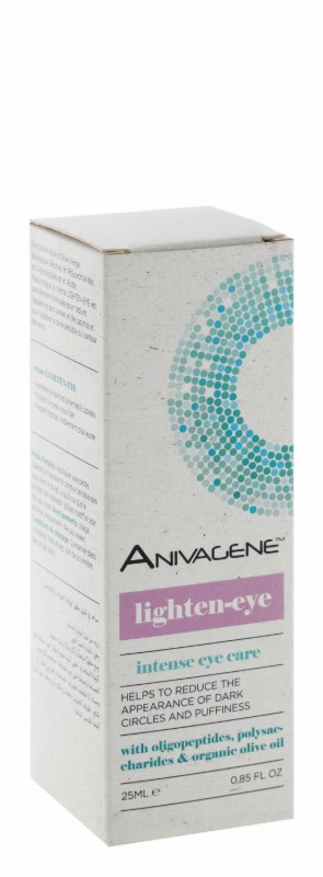 Anivagene Lightening, Anti-Dark Circle & Anti-Puffiness Eye Cream with Oligopeptides, Polysaccharides & Olive Oil