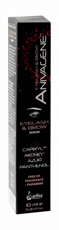 Anivagene Serum with Capixyl, Akosy, Azuki & Panthenol for Thin & Fragile Lashes - parabens free, fragrance free