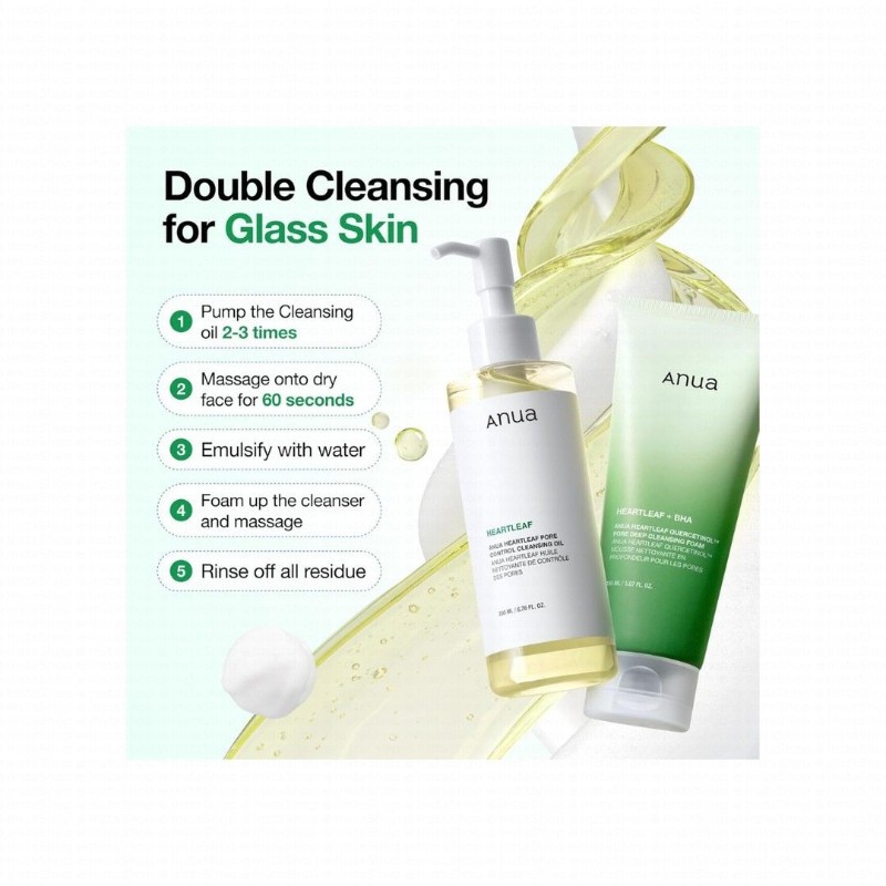 Anua Heartleaf Pore Controlling & Cleansing Oil Facial Cleanser