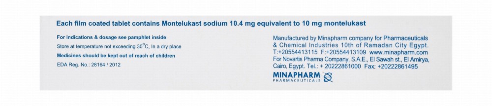Asmakast 10mg Montelukast