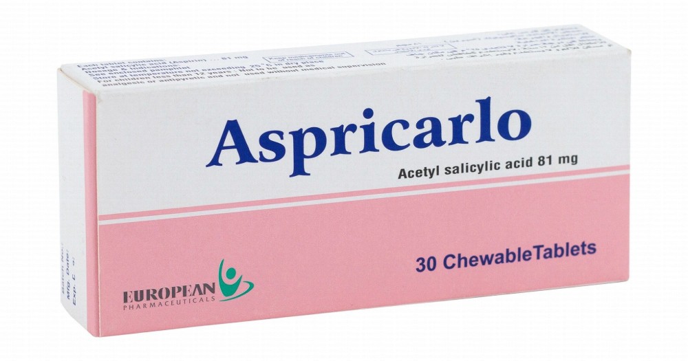 Aspricarlo 81mg Acetyl Salicylic Acid Chewables