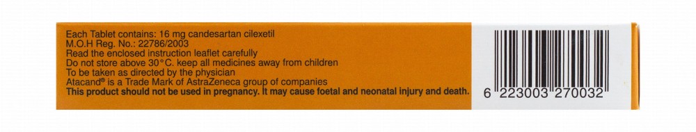 Atacand 16mg Candesartan Cilexetil