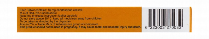 Atacand 16mg Candesartan Cilexetil