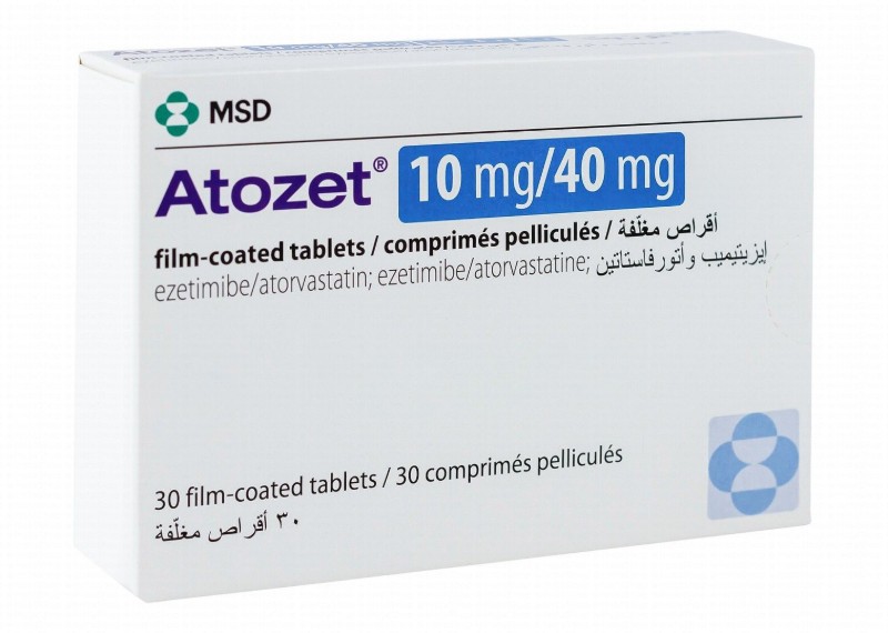 Atozet 10mg Ezetimibe & 40mg Atorvastatin