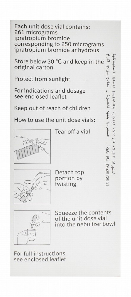 Atrovent 250mcg/2ml Ipratropium Bromide Solution Vials for Inhalation