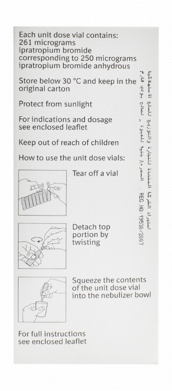 Atrovent 250mcg/2ml Ipratropium Bromide Solution Vials for Inhalation