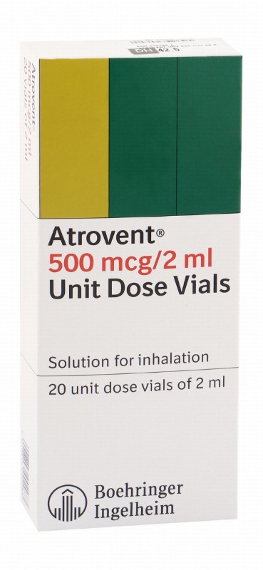 Atrovent 500mcg/2ml Ipratropium Bromide Solution Vials for Inhalation