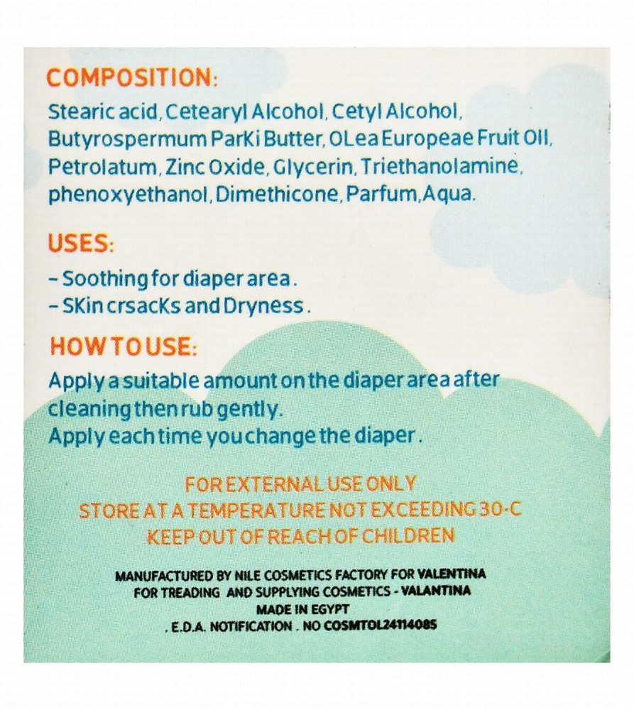 Attoveloce Soothing & Moisturizing Diaper Cream with Shea Butter