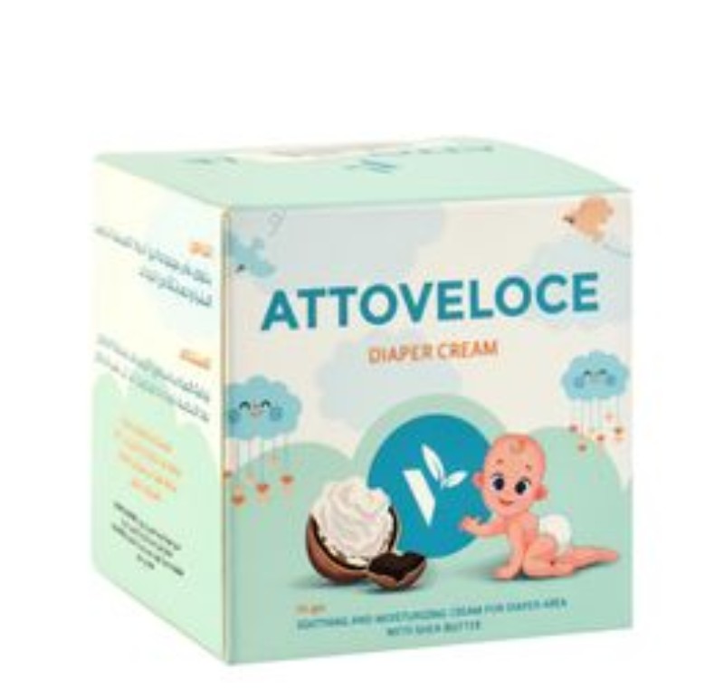 Attoveloce Soothing & Moisturizing Diaper Cream with Shea Butter