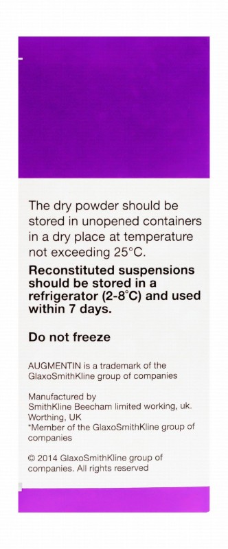 Augmentin Duo 200mg Amoxicillin & 28.5mg Clavulanic Acid Suspension Powder