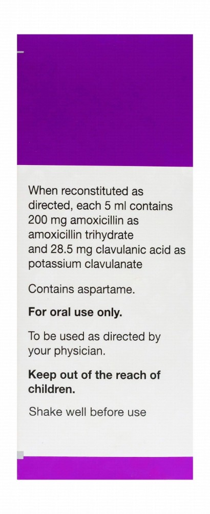 Augmentin Duo 200mg Amoxicillin & 28.5mg Clavulanic Acid Suspension Powder