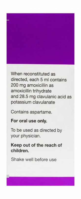 Augmentin Duo 200mg Amoxicillin & 28.5mg Clavulanic Acid Suspension Powder