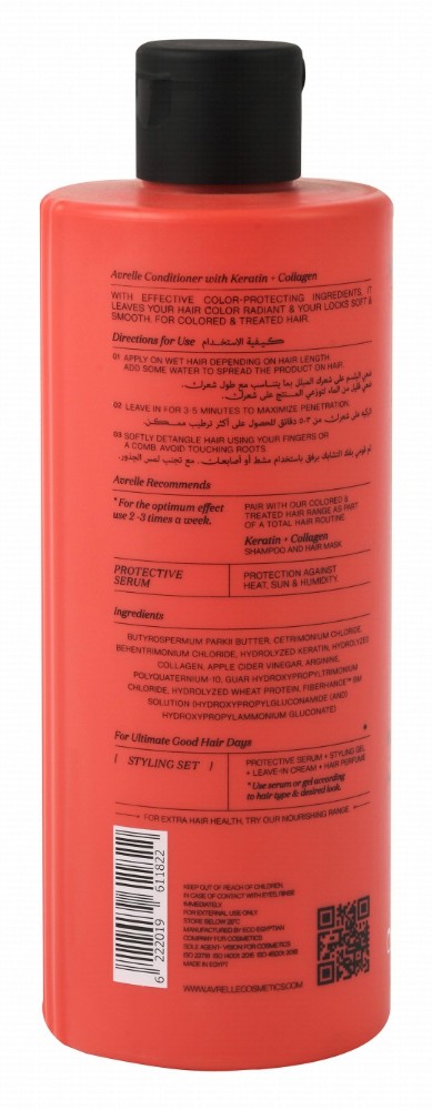 Avrelle Protecting Conditioner with Keratin & Collagen for Colored & Treated Hair - silicone free, parabens free