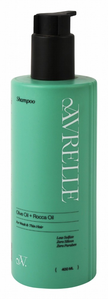 Avrelle Strengthening Shampoo with Olive & Rocca Oils for Weak & Thin Hair - low sulfate, silicone free, parabens free