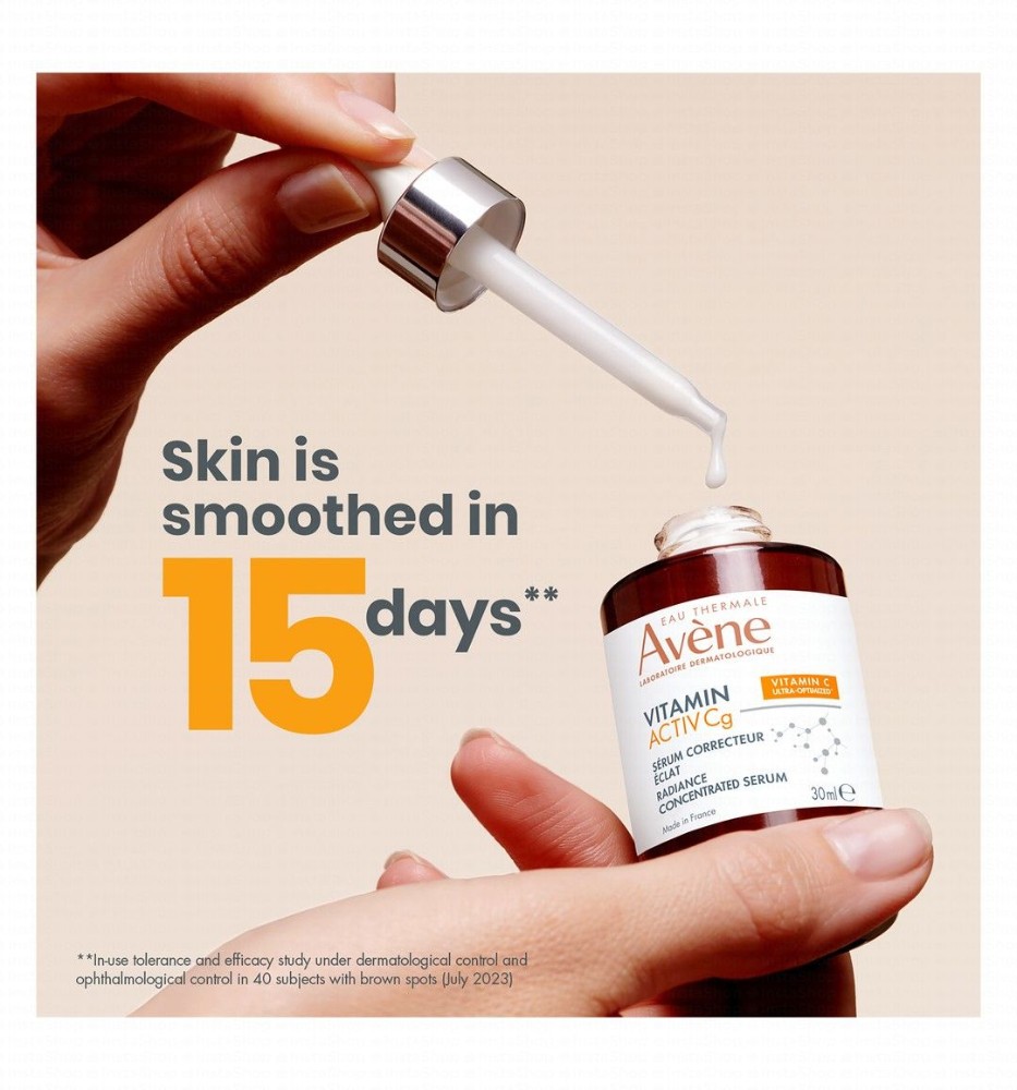 Avène Eau Thermale Activ Anti-Wrinkle Face Serum with Vitamin Cg, Niacinamide & Bakuchiol for Sensitive Skin
