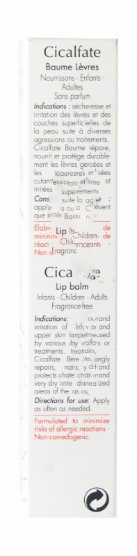 Avène Eau Thermale Cicalfate Repair Balm for Chapped & Irritated Lips - fragrance free