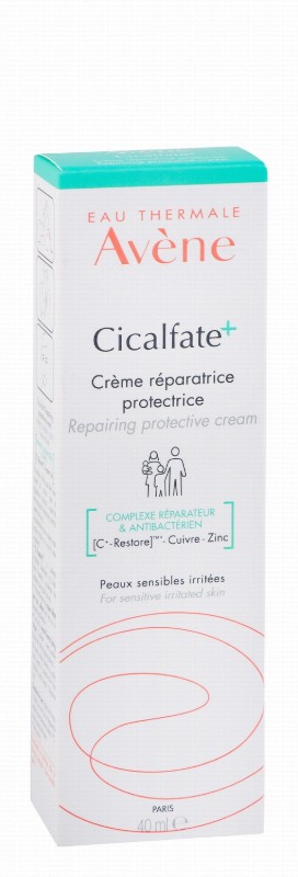Avène Eau Thermale Cicalfate Restorative Cream with Copper & Zinc for Face & Body with Sensitive Fragile Skin - fragrance free