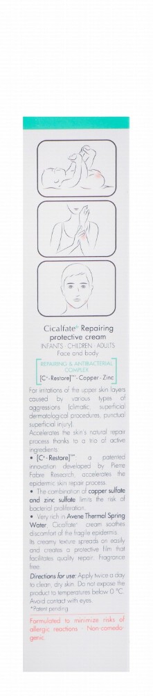 Avène Eau Thermale Cicalfate Restorative Cream with Copper & Zinc for Face & Body with Sensitive Fragile Skin - fragrance free
