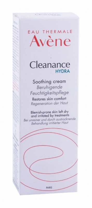 Avène Eau Thermale Cleanance Hydra Soothing Cream for Blemished, Dry & Irritated Skins