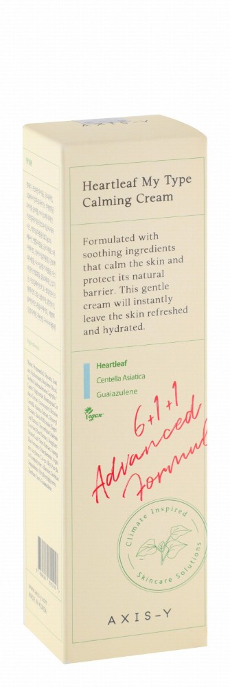 Axis-Y My Type Calming Face Cream with Guaiazulene, Heartleaf & Centella Asiatica Extracts - vegan