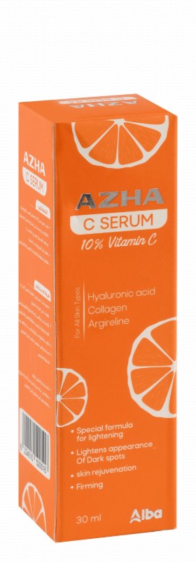 Azha 10% Vitamin C Rejuvenating & Firming Face Serum with Hyaluronic Acid, Collagen & Argireline for All Skin Types