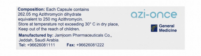 Azi-Once 250mg Azithromycin