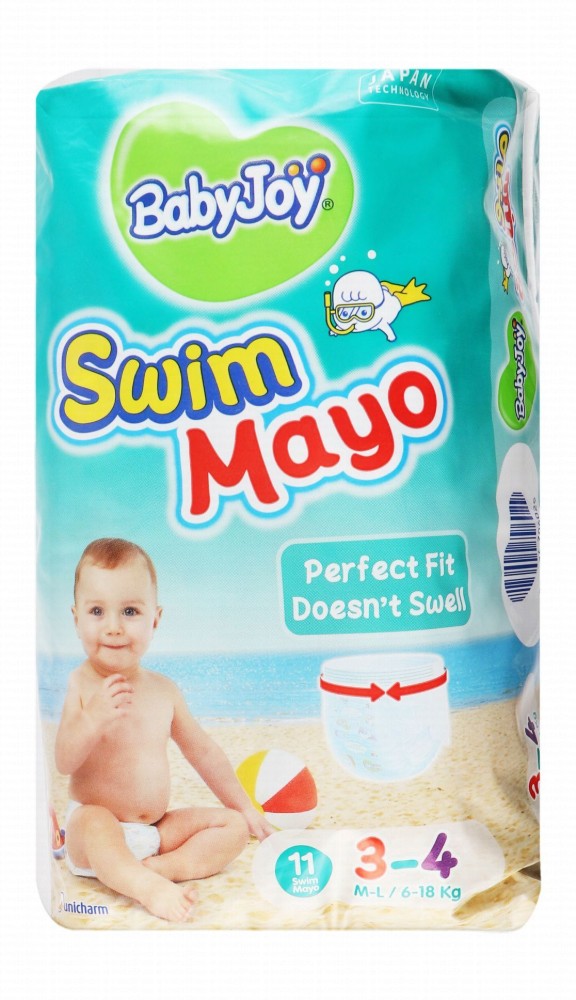 Baby Joy Swim Mayo Medium to Large Diapers Size 3-4 (6-18kg)