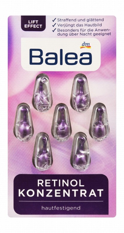 Balea Firming, Rejuvenating & Smoothing Facial Serum Capsules with Retinol