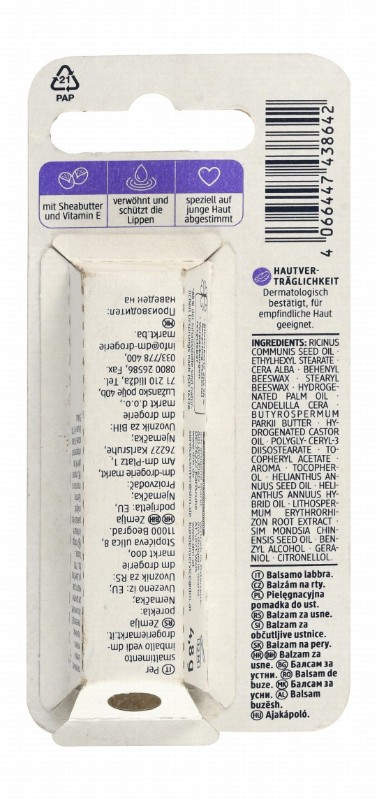 Balea Happy Vibes Lip Balm Fruit Flavor - mineral oils free, microplastic free