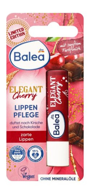 Balea Limited Edition Lip Balm Cherry Scent - vegan, microplastic free