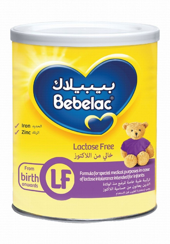 Bebelac Infant Lactose Free Milk Formula with Iron & Zinc (0+ Months)