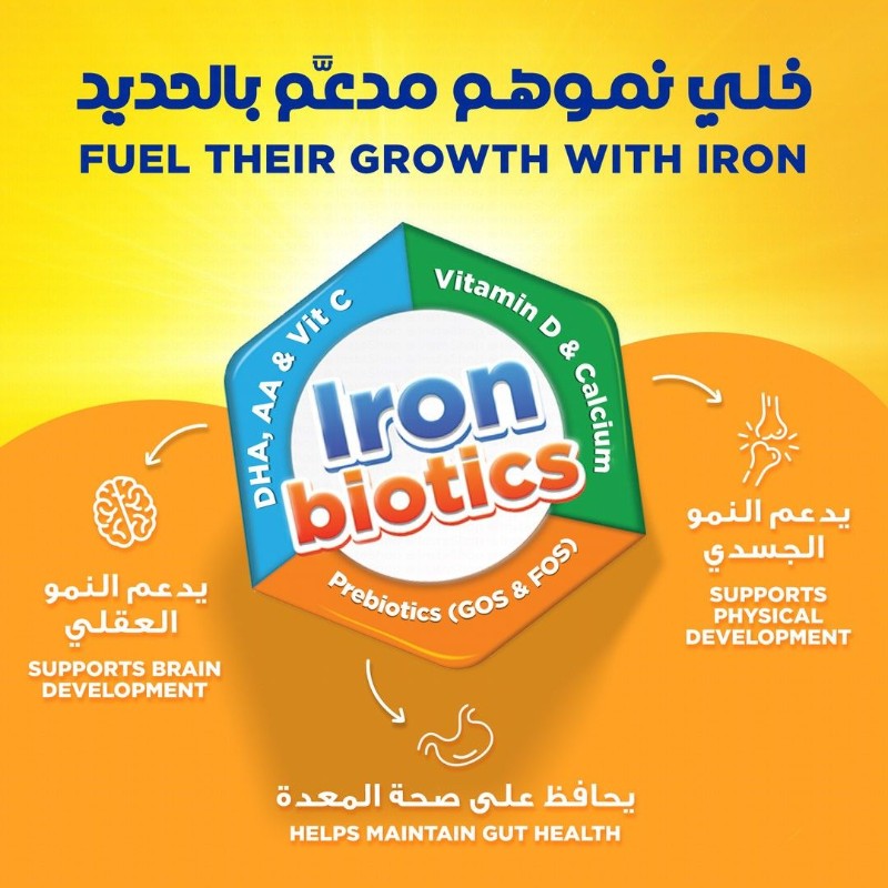 Bebelac Junior Forti Nutri Growing Up Milk Formula with Iron, Folic Acid & Vitamins Vanilla Flavor Stage 3 (1-3 Years)
