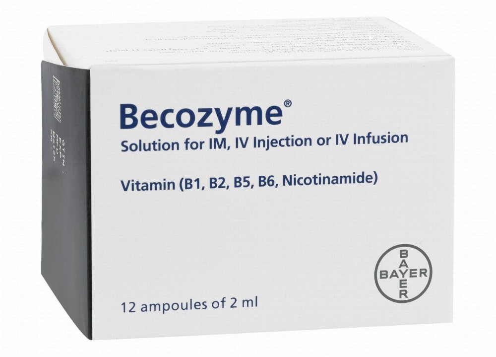 Becozyme Vitamin B Complex Solution Ampoules for Intravenous & Intramuscular Injection