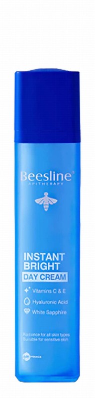 Beesline Apitherapy Instant Bright Moisturizing, Radiating & Unifying Facial Day Cream with Hyaluronic Acid, Vitamin C & E for All Skin Types - animal testing free