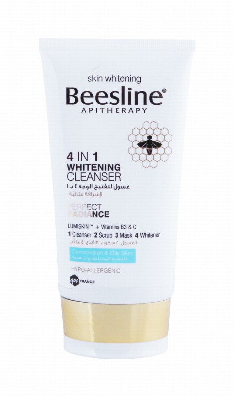 Beesline Hypoallergenic 4in1 Whitening Cleanser for Combination & Oily Skin - parabens free