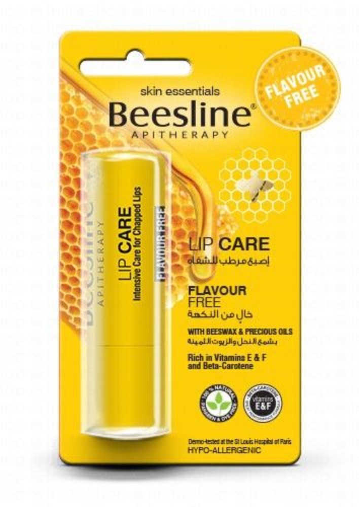 Beesline Hypoallergenic Intensive Care for Chapped Lip Balm Flavor Free - dye free, parabens free, preservatives free