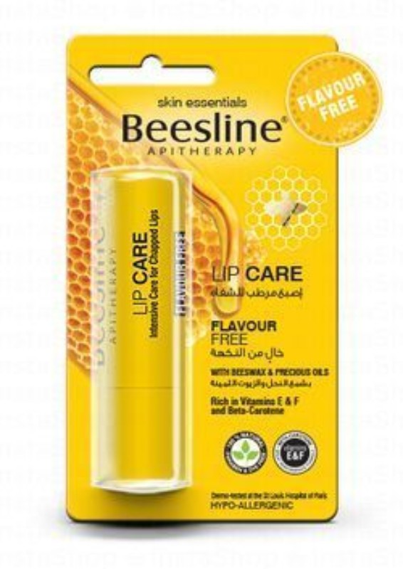 Beesline Hypoallergenic Intensive Care for Chapped Lip Balm Flavor Free - dye free, parabens free, preservatives free