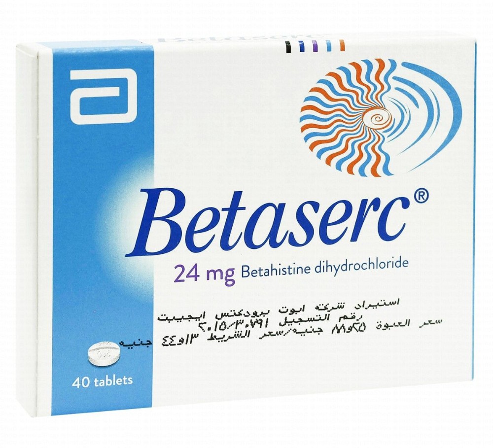 Betaserc 24mg Betahistine Dihydrochloride