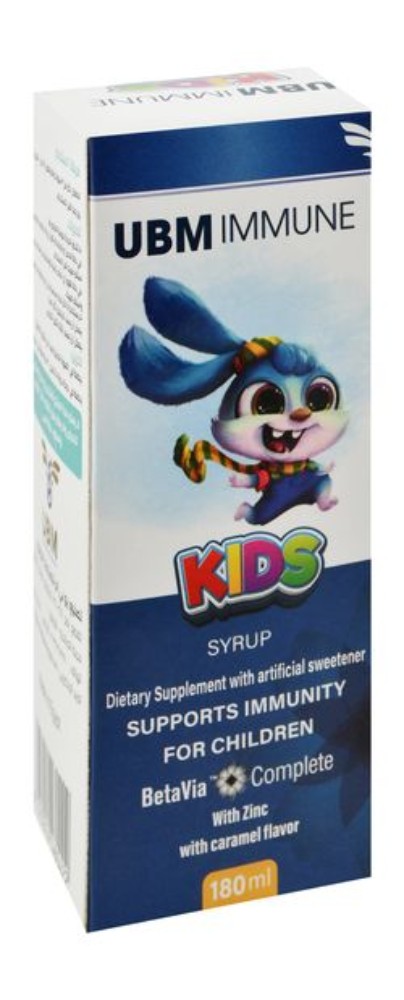 BetaVia UBM Immunity Support Supplement Syrup Caramel Flavor