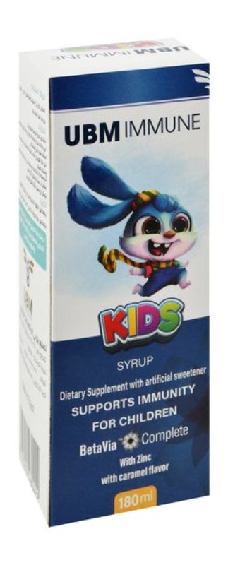 BetaVia UBM Immunity Support Supplement Syrup Caramel Flavor