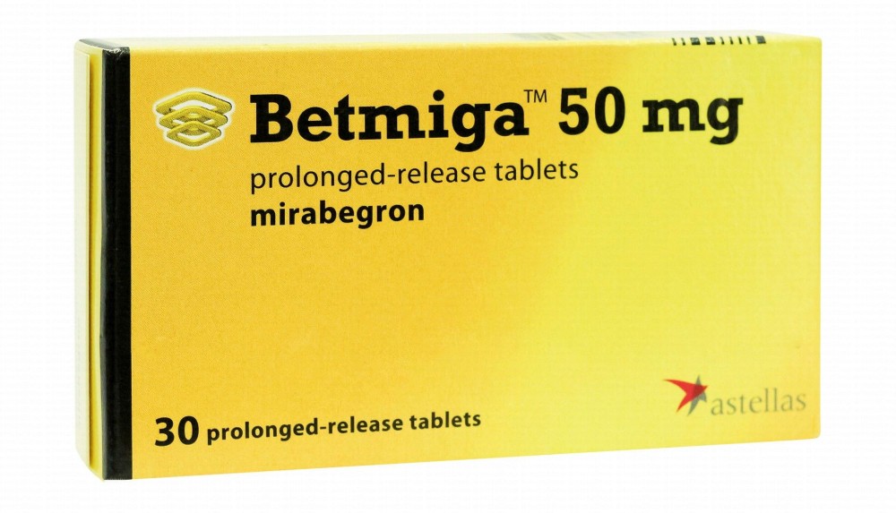 Betmiga 50mg Mirabegron