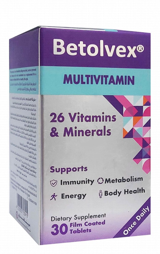 Betolvex Immunity, Energy & Metabolism Multivitamin Supplement with Minerals