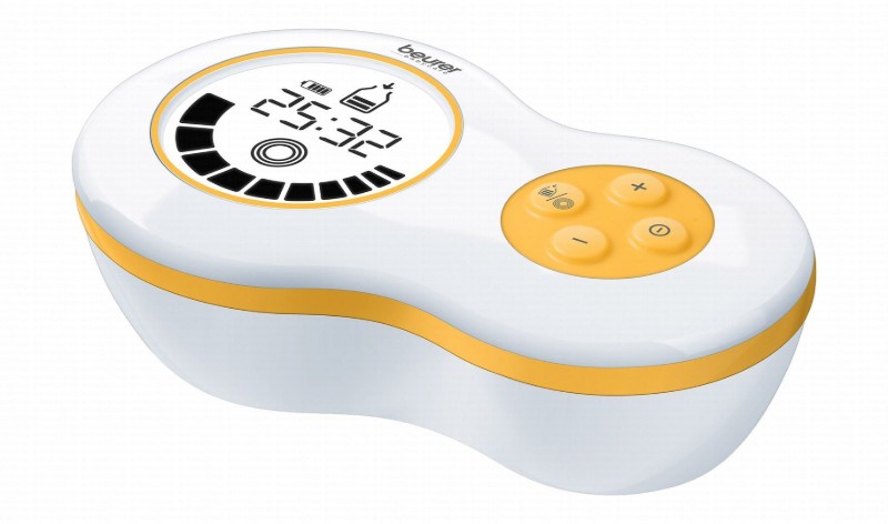 Beurer BY40 White & Yellow Electric Breast Pump - BPA free