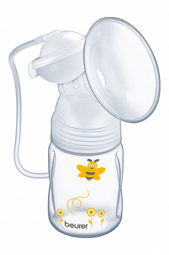 Beurer BY40 White & Yellow Electric Breast Pump - BPA free