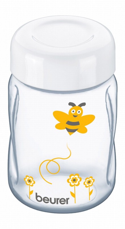 Beurer BY40 White & Yellow Electric Breast Pump - BPA free