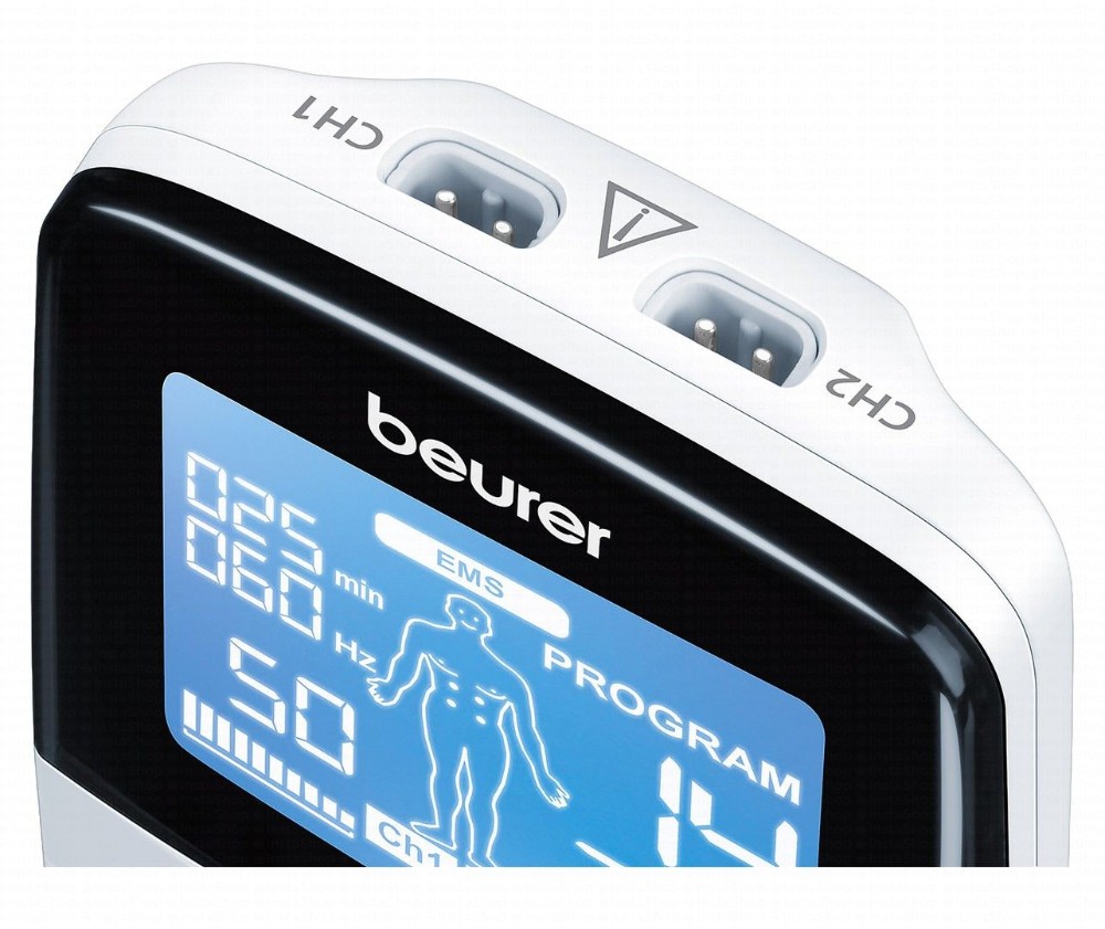 Beurer Digital TENS & EMS Massage & Relaxation Stimulator for Muscle Training & Pain Relief - EM 49