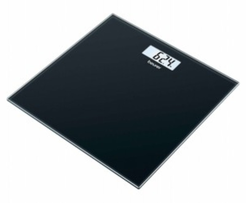 Beurer GS10 Wellbeing Glass Bathroom Scale (Up to 180kg) - Black
